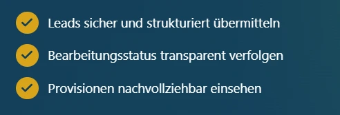 Die drei Schritte zur Provision